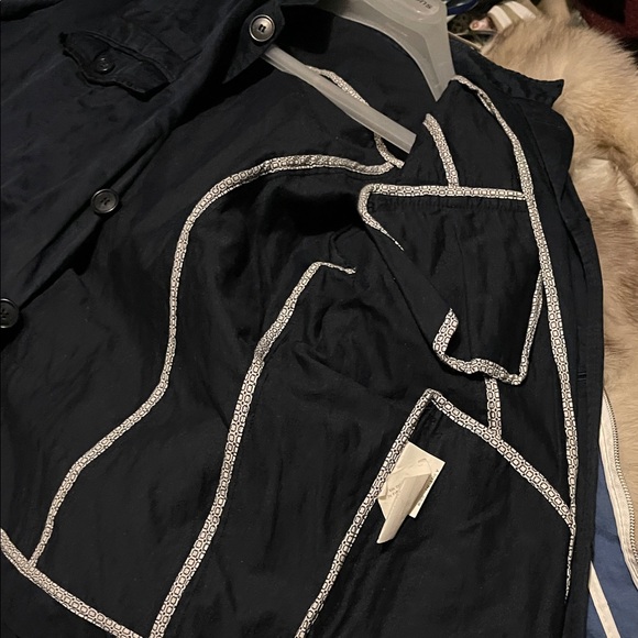 Men's Navy Military Field Jacket - Picture 8 of 8